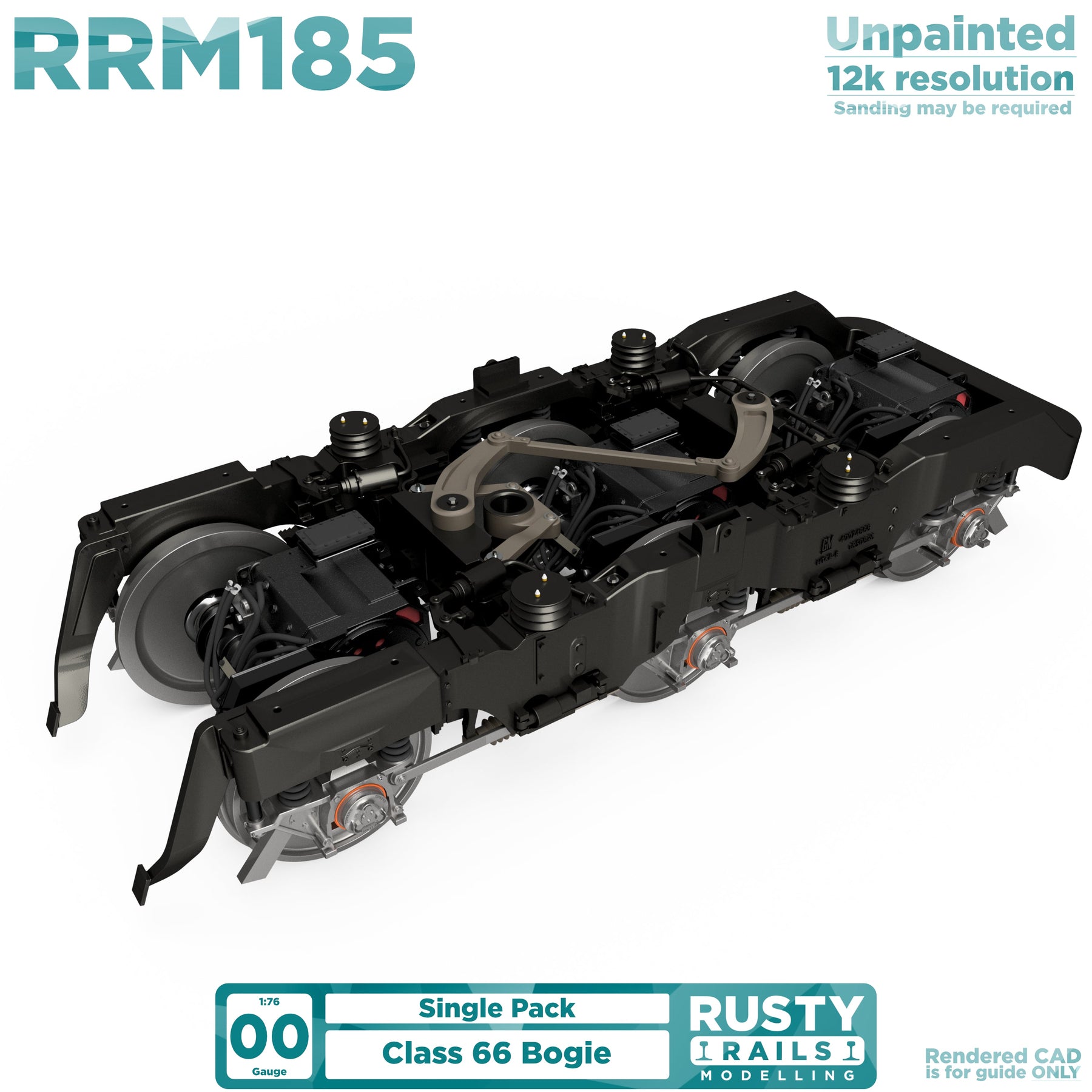 New Rusty Rails 3D printed Class 66 bogie