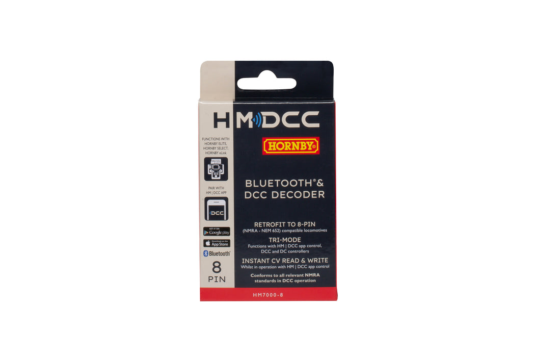 Hornby HM7000-8 BLE Bluetooth 8-pin decoder