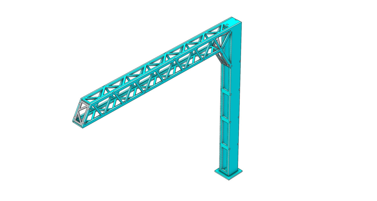 PJM Models OO gauge Platform Cantilever Gantry Triple Pack