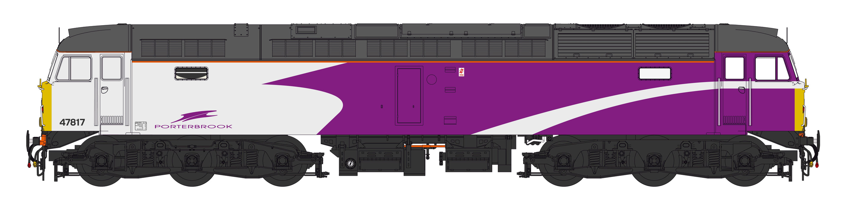 Key Publishing Limited Edition Heljan Class 47/8 for OO gauge 47817 in Porterbrook purple and white.