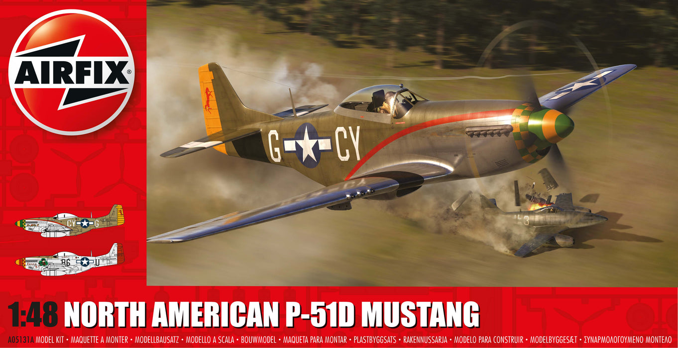 Airfix 1:48 scale North American P-51D Mustang plastic kit