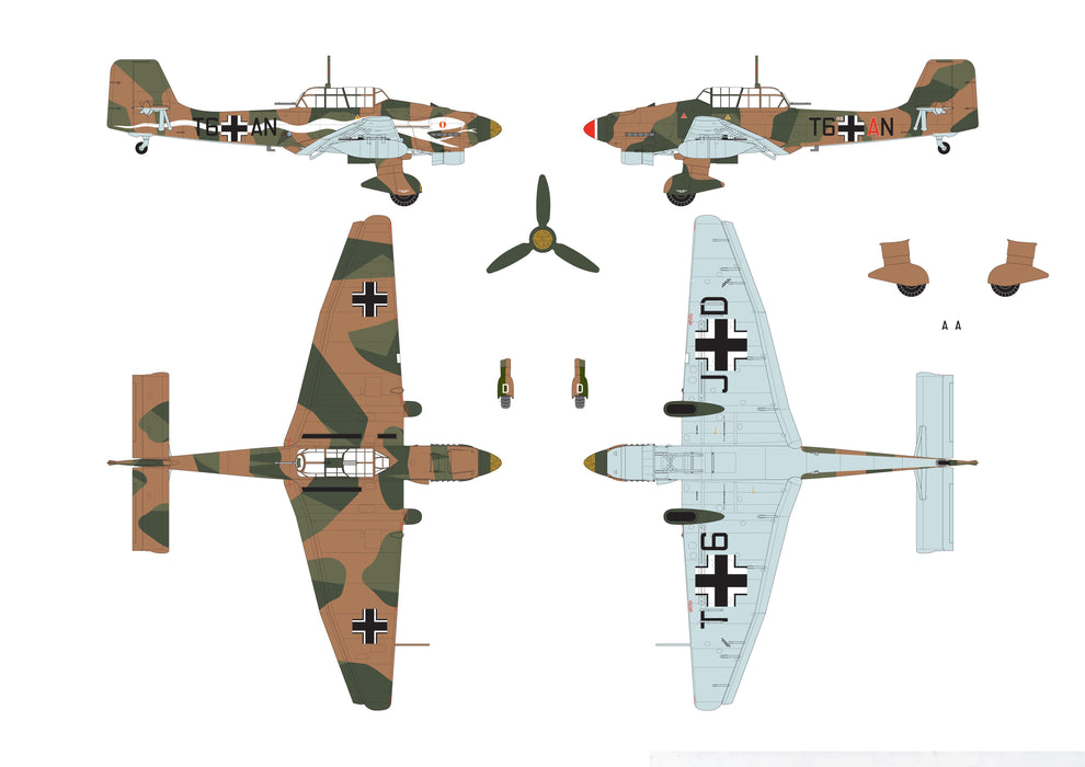 Airfix Junkers JU87B-2/R-2