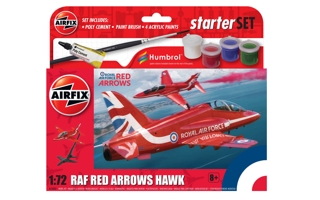 Airfix Red Arrows Hawk 1/72 scale starter set