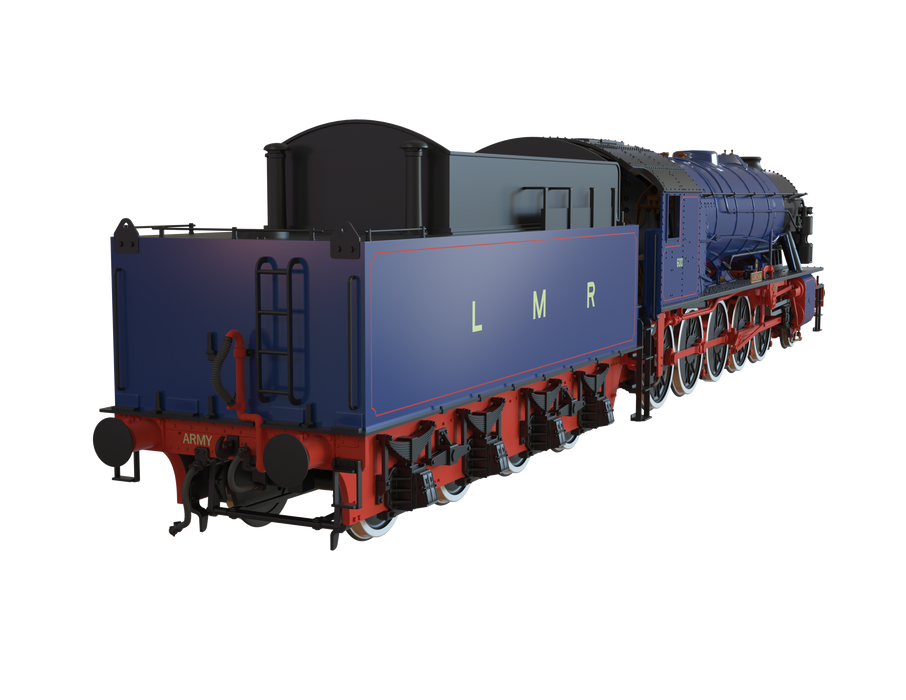 Pre Order WD 2-10-0 600 GORDON 1960s LMR Blue DCC Ready