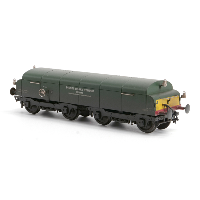 BR Diesel Brake Tender B964113 BR Green (Weathered & Yellow)