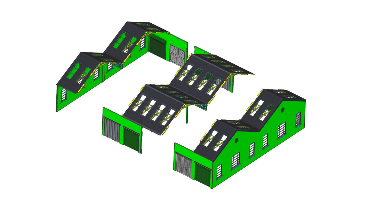 PJM Models OO gauge Derby Works width extension kit