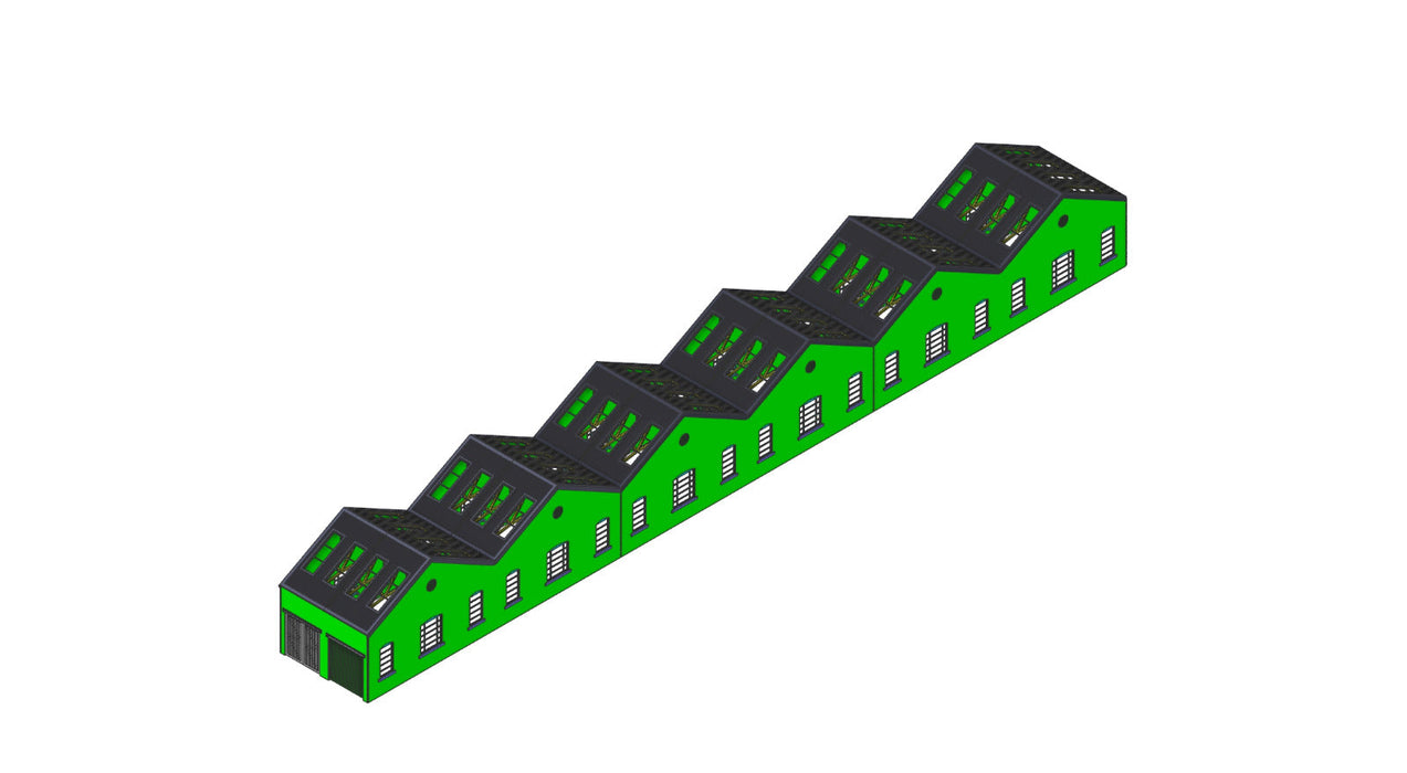 PJM Models OO gauge Derby Works length extension kit
