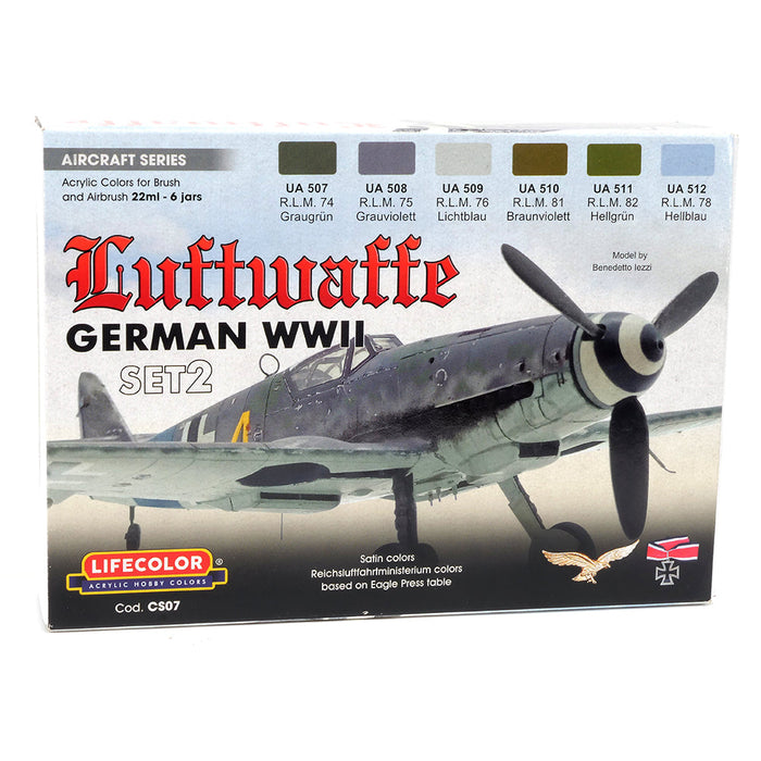 LifeColor German WWII Luftwaffe Paint Set 2