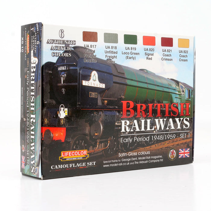 LifeColour British Railway Early Period Paint Set 1