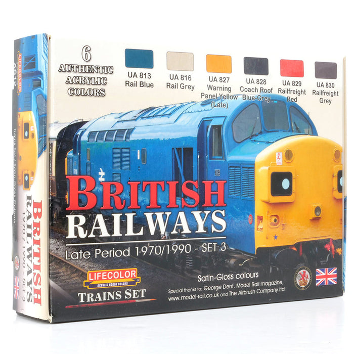 LifeColour British Railway Late Period Paint Set 3