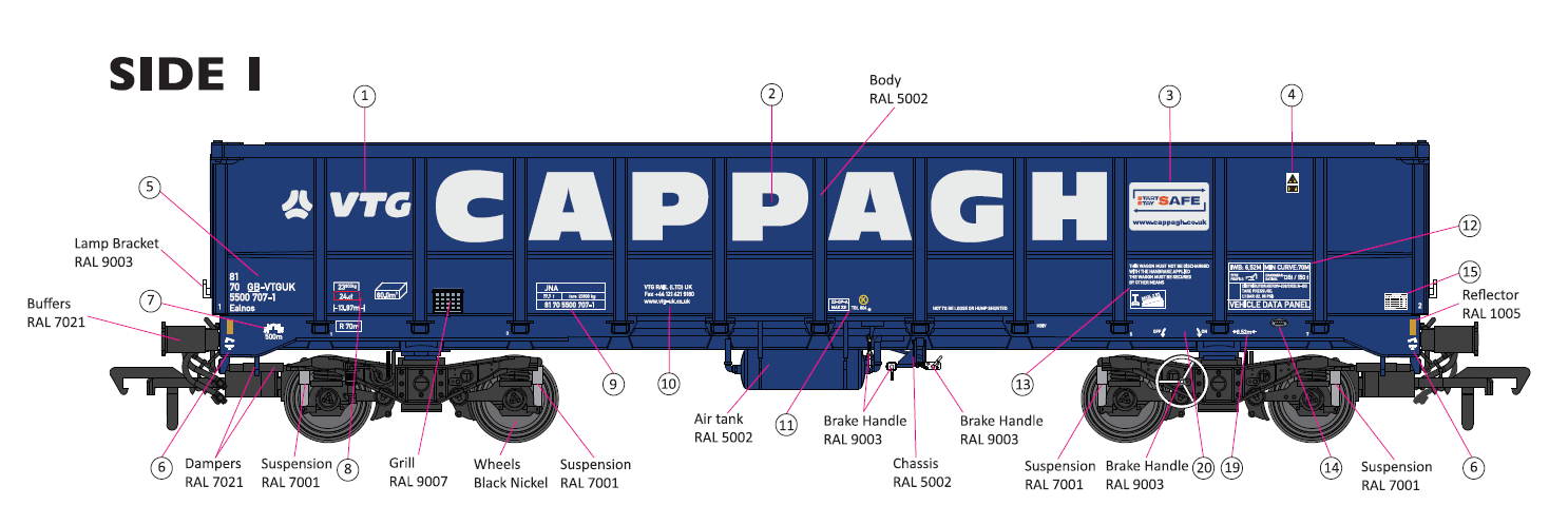 Pre-Order Cappagh Branded Royal Blue JNA With Taillight - V8