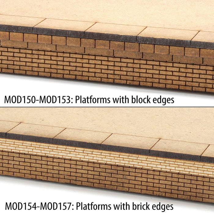 PJM OO Gauge Triple Platform Pack With Block Edges
