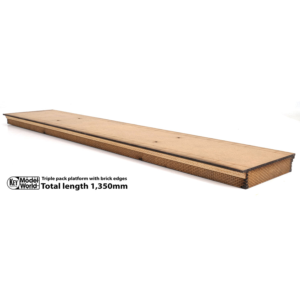PJM OO Gauge Triple Platform Pack With Brick Edges — Key Model World Shop