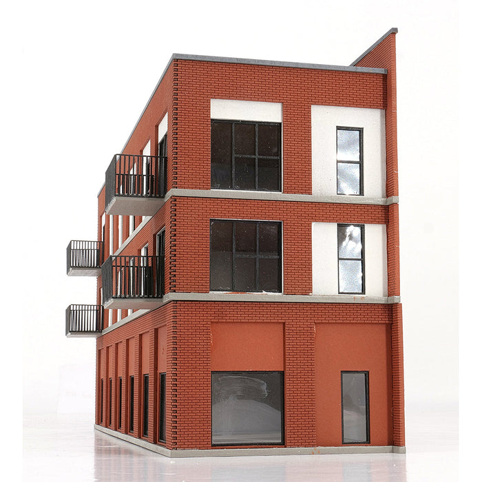 PJM Models OO gauge three-storey flat laser-cut kit