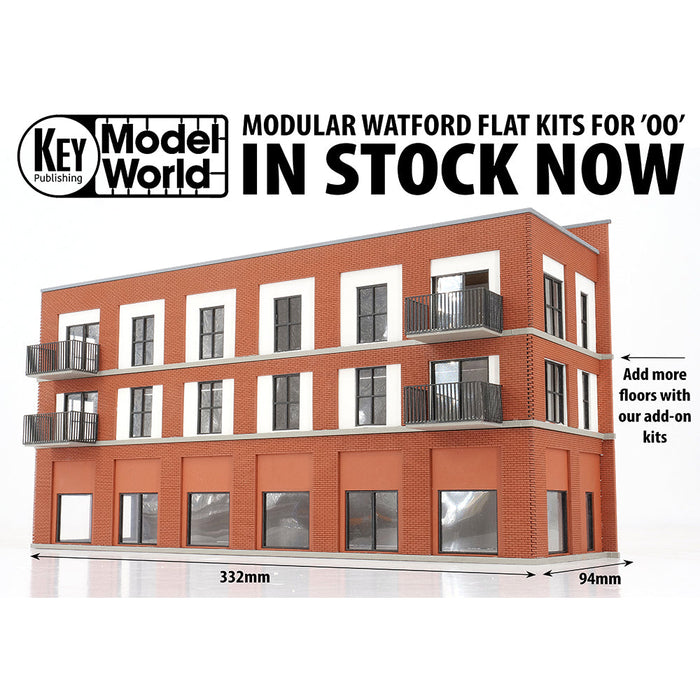 PJM Models OO gauge three-storey flat laser-cut kit