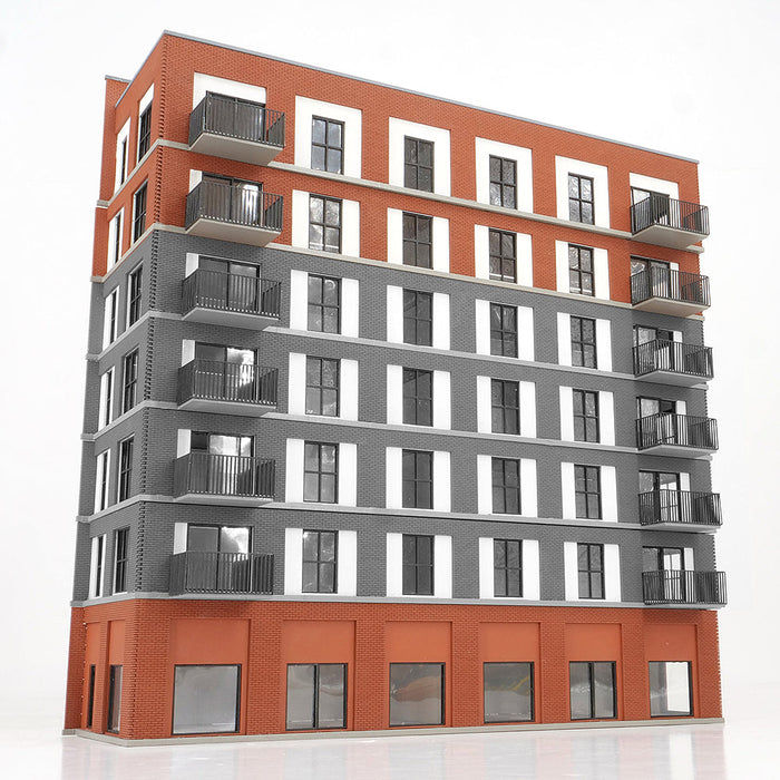 PJM Models OO gauge three-storey flat laser-cut kit