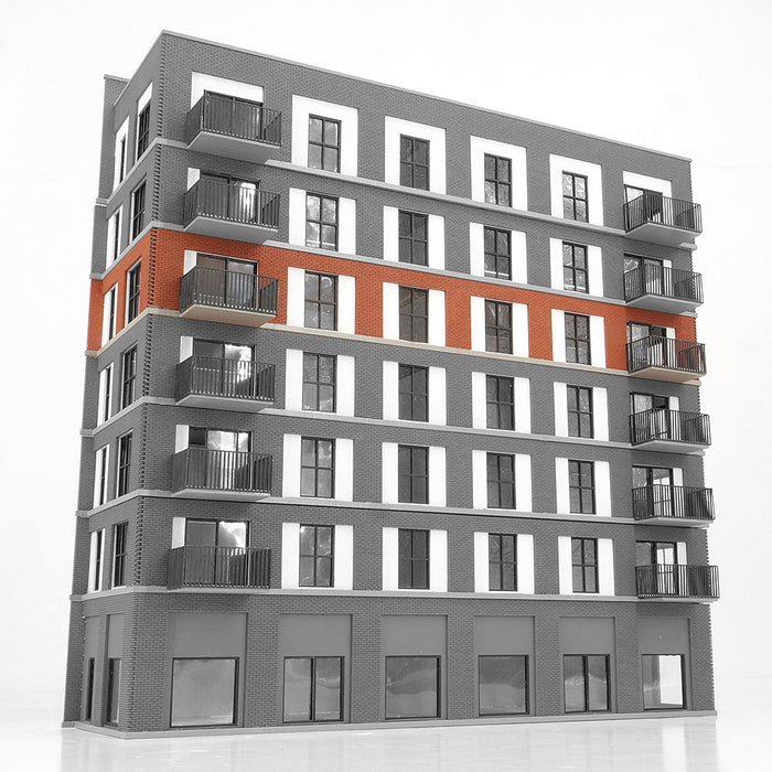 PJM Models OO gauge single-storey flat extension kit