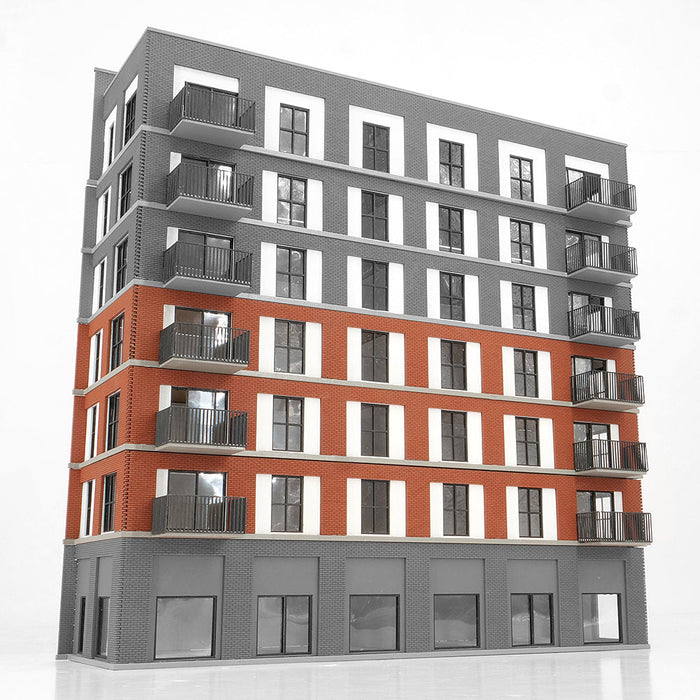 PJM Models OO gauge single-storey triple pack flat extension