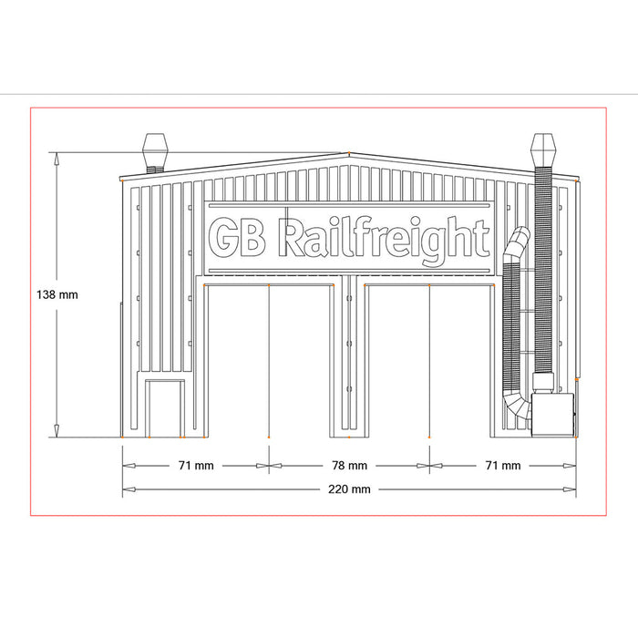 PJM Models OO Gauge GBRf Depot kit - Version B