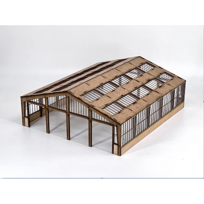 PJM Models laser-cut four-road through diesel depot kit - A