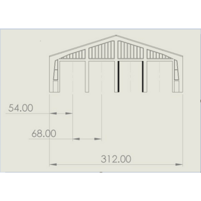 PJM Models laser-cut four-road through diesel depot kit - A