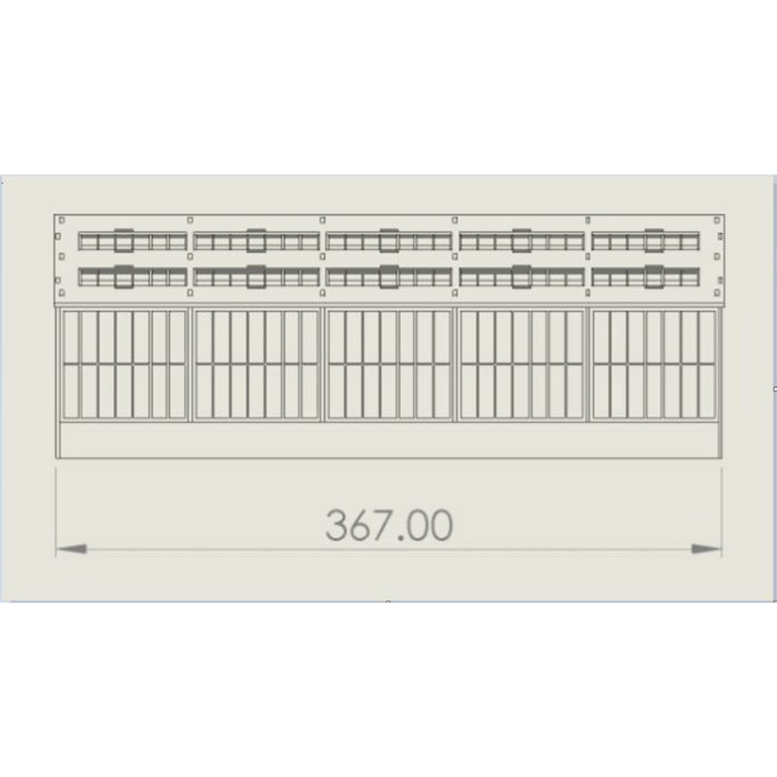 PJM Models laser-cut four-road through diesel depot kit - A
