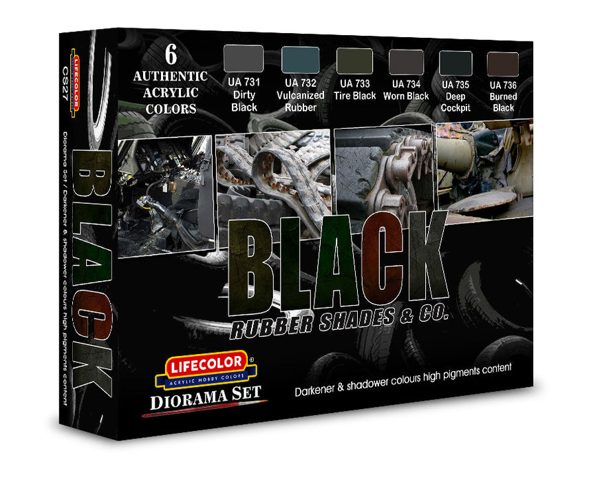 Shades of Black Paint Set Bundle