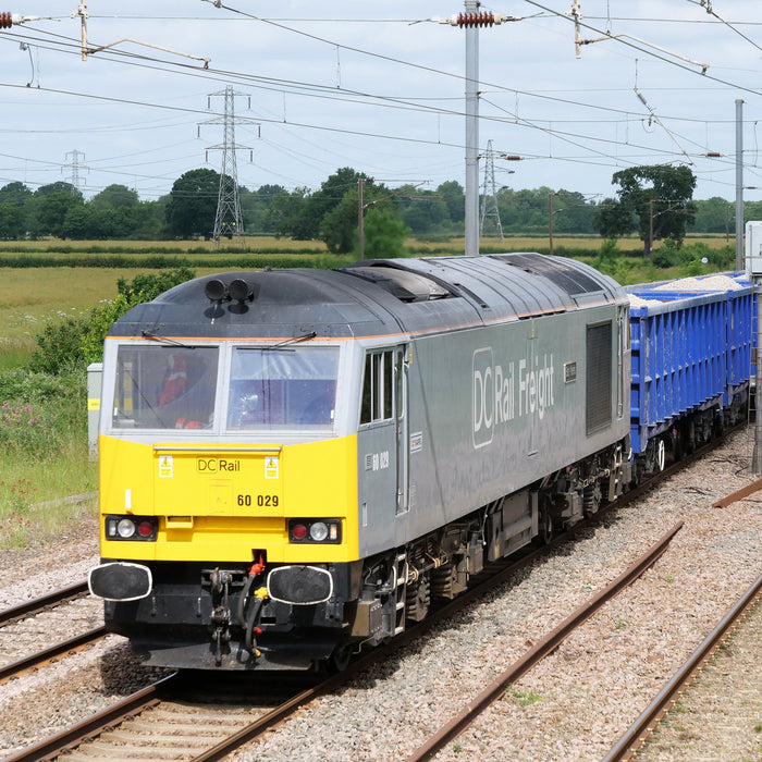 DCR Class 60 60029 Ben Nevis at Marholm on the East Coast Main Line on June 20 2022.