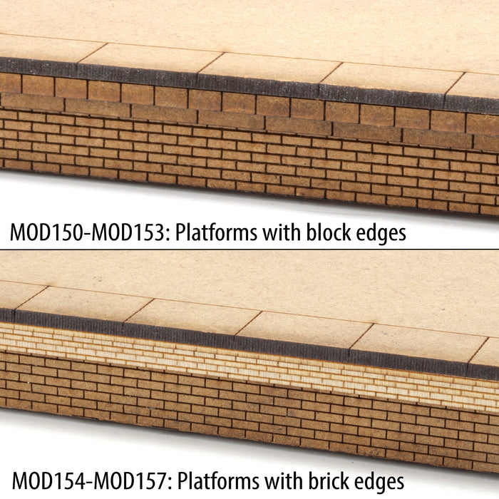 PJM OO Gauge Single Platform Pack With Brick Edges