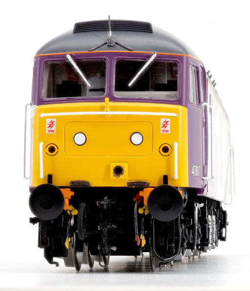 Exclusive Heljan OO gauge Class 47 47817 in Porterbrook purple and white