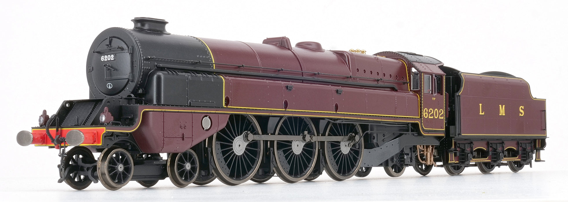 Hornby OO gauge LMS Turbomotive 4-6-2 6202 c1937 DCC sound