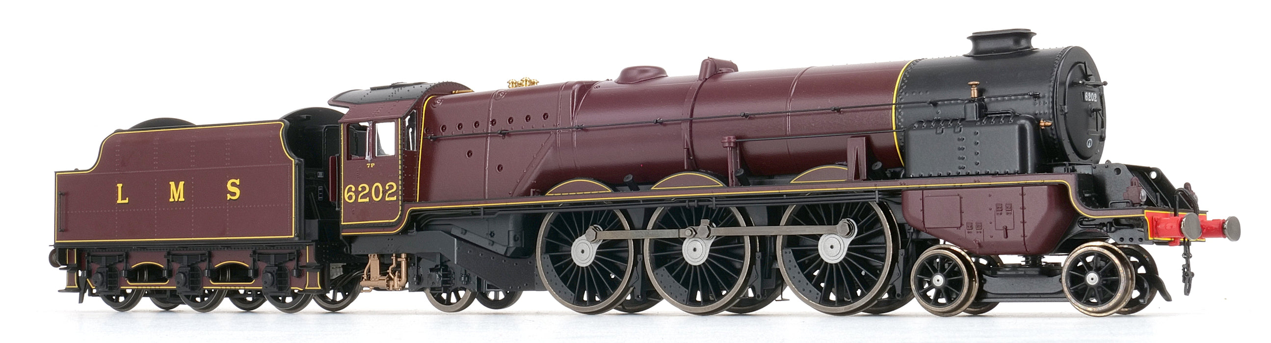 Hornby OO gauge LMS Turbomotive 4-6-2 6202 c1937 DCC sound