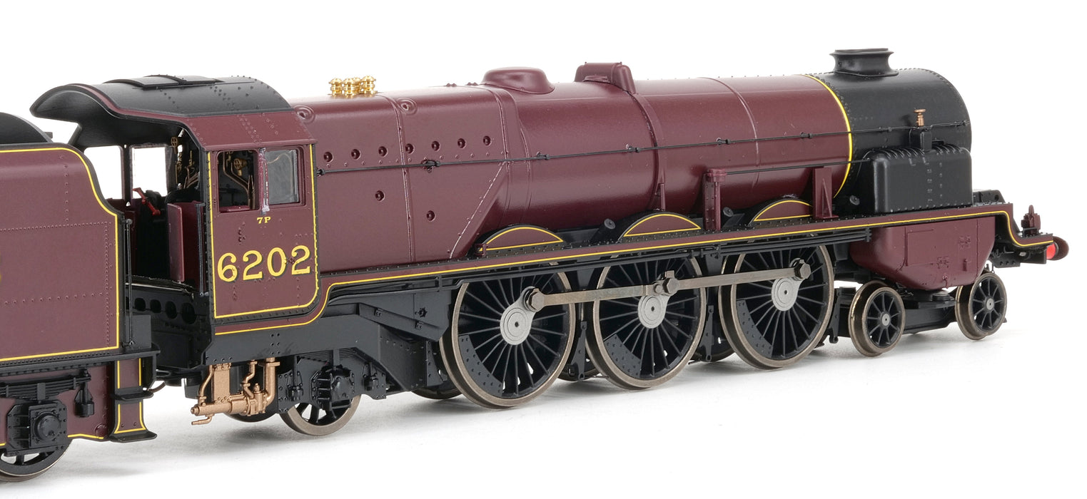 Hornby OO gauge LMS Turbomotive 4-6-2 6202 c1937 DCC sound
