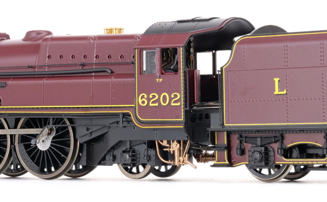 Hornby OO gauge LMS Turbomotive 4-6-2 6202 c1937 DCC ready