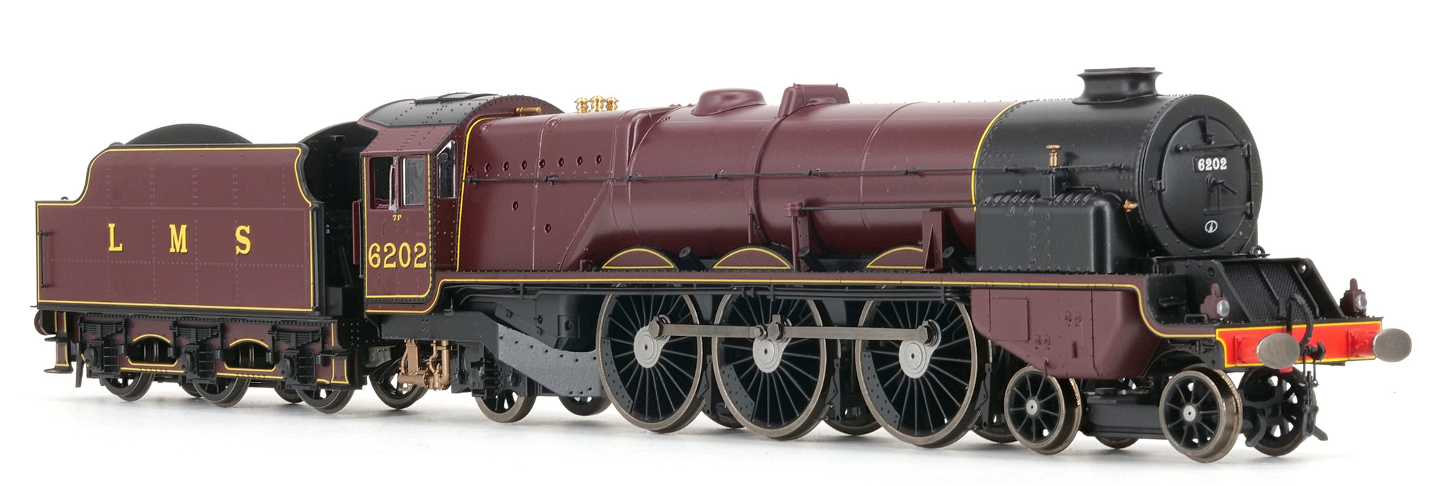 Hornby OO gauge LMS Turbomotive 4-6-2 6202 c1937 DCC sound