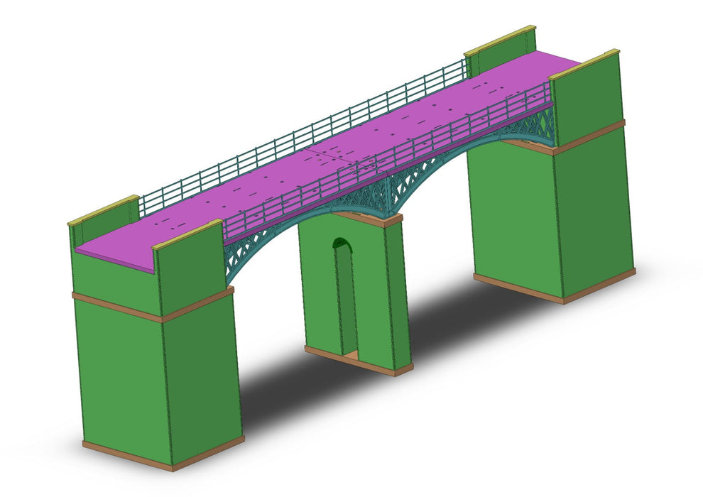 OO Gauge Laser-Cut Viaduct Outer Twin Arch Kit