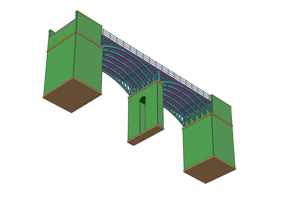 OO Gauge Laser-Cut Viaduct Outer Twin Arch Kit