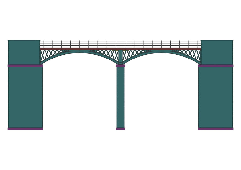 OO Gauge Laser-Cut Viaduct Outer Twin Arch Kit