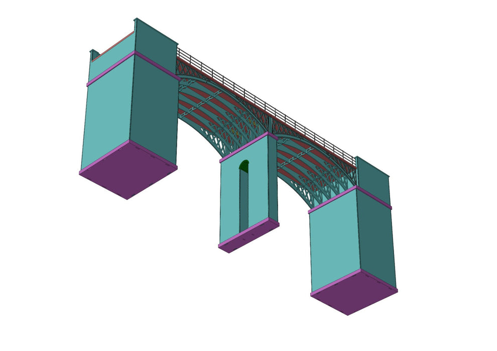 TT:120 Scale Laser-Cut Viaduct Outer Twin Arch Kit