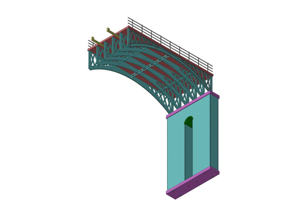 TT:120 Scale Laser-Cut Viaduct Single Inner Arch Kit