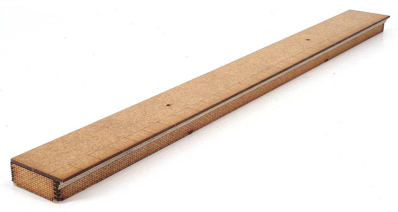  PJM Models OO gauge half width laser-cut platform kits with brick edging