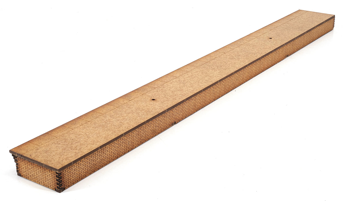  PJM Models OO gauge half width laser-cut platform kits with brick edging