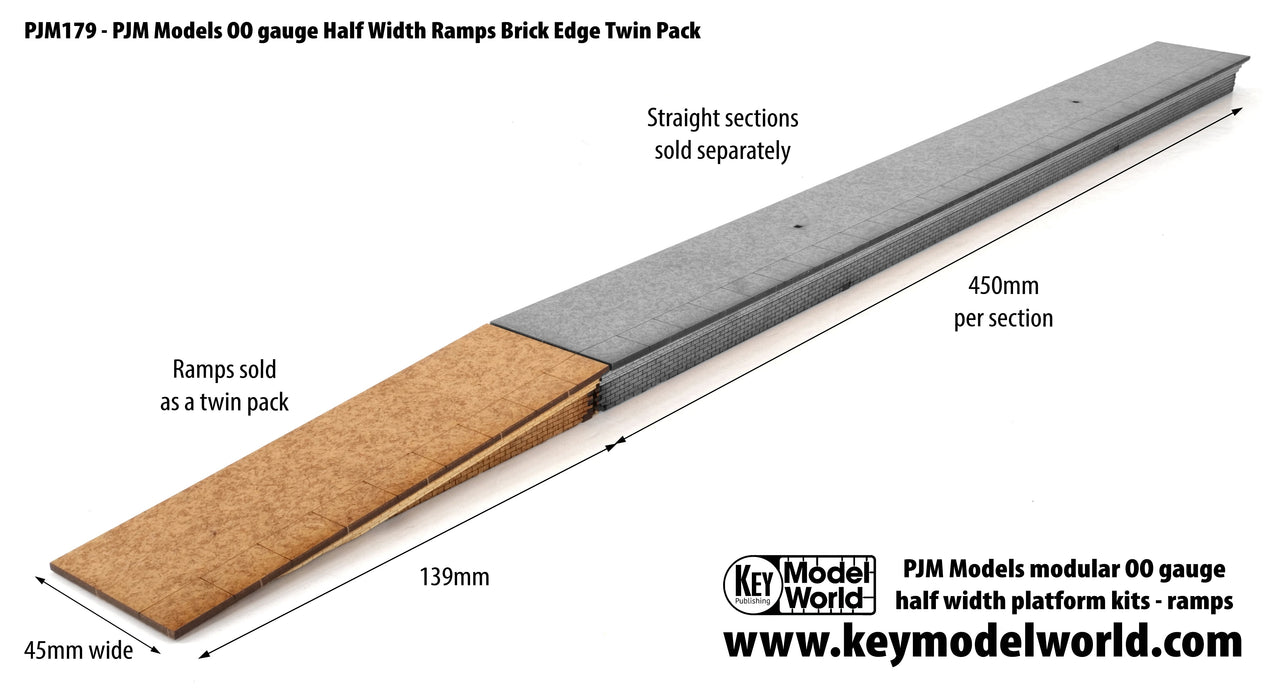  PJM Models OO gauge laser-cut half width platform kits