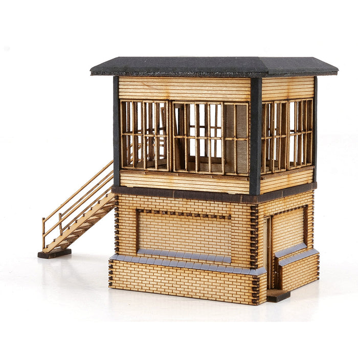 PJM Models OO gauge Crewe North A signalbox laser-cut kit