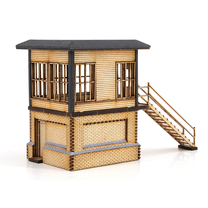 PJM Models OO gauge Crewe North A signalbox laser-cut kit