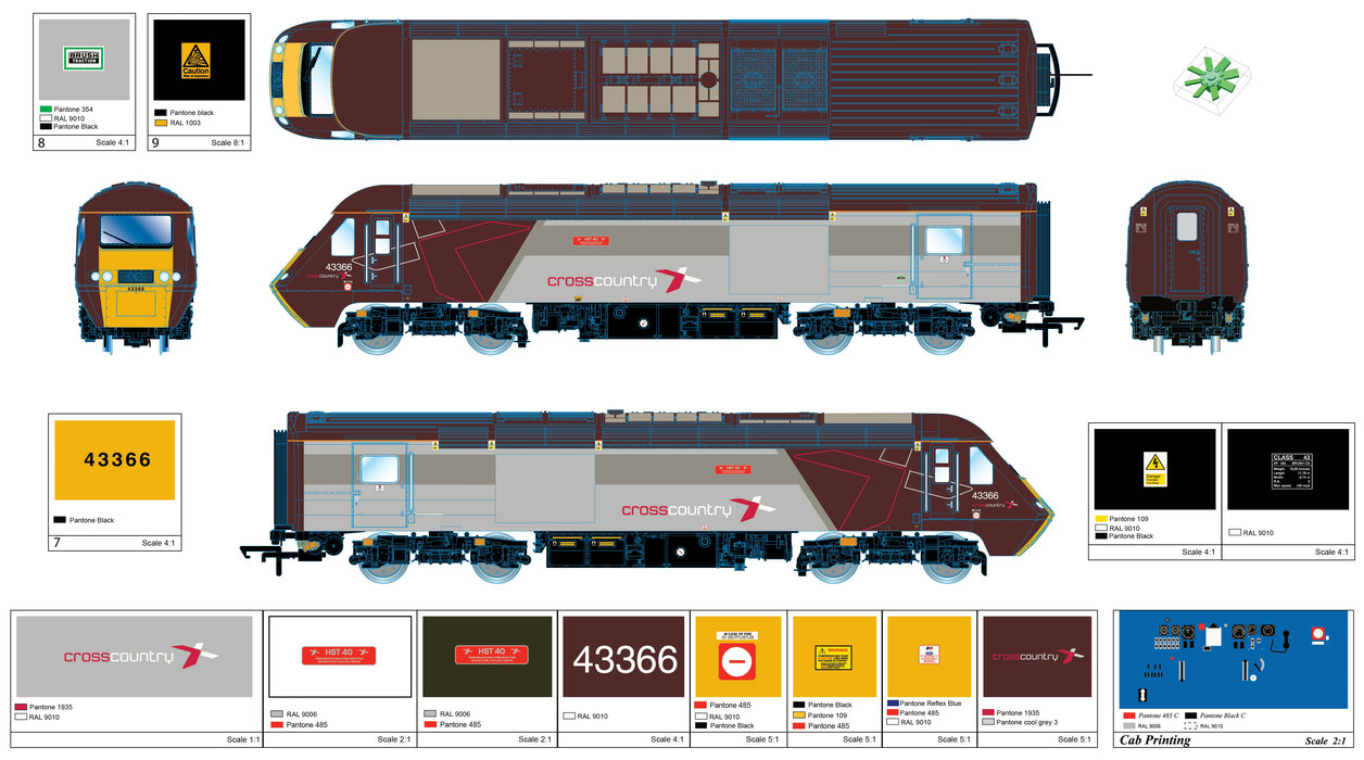  Key Publishing has commissioned a limited edition modelling CrossCountry HST power cars 43184 Laira Diesel Depot and 43366 HST 40 for OO gauge from Hornby. Pre-order today from the Key Model World Shop.