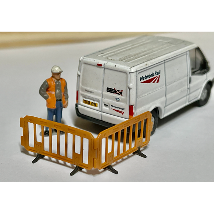 Rusty Rails OO Gauge Work Barriers 5 pack
