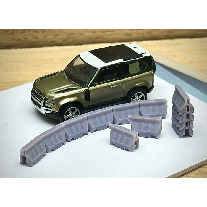 Rusty Rails OO Gauge Traffic/Road Barriers 12 pack