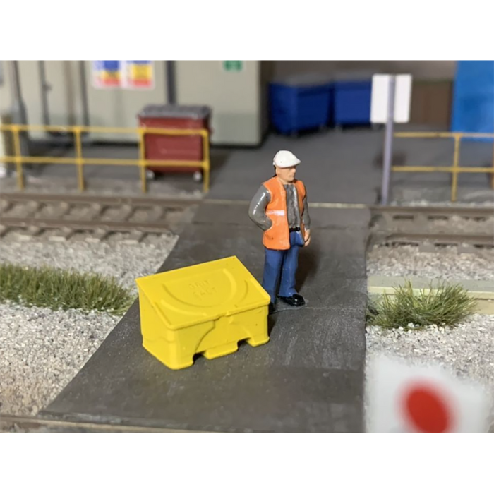 Rusty Rails OO Gauge Salt and Grit Bins 4 pack