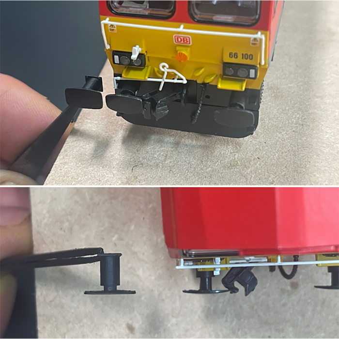 Rusty Rails OO Gauge Rectangle Buffers 8 pack